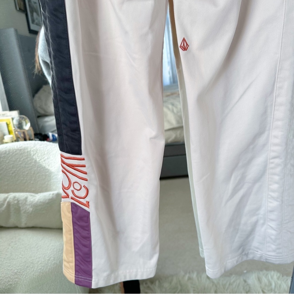 Volcom PacSun V-line Science Pique Jersey Straight Jogger Wide Leg Track Pants S - Picture 5 of 10
